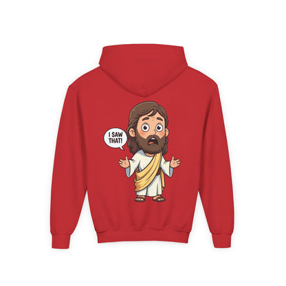 👕 Sweet Jesus Youth Hoodie – "I Saw That!" Edition 👕