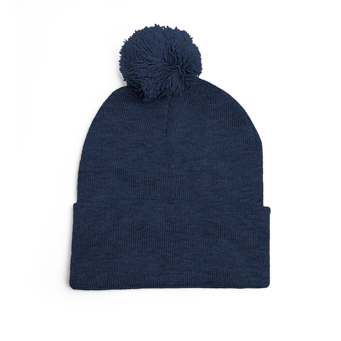 Beanie Hat - Don't Let Fall Sneak Up on You - Embroidered Pom-Pom Knit Cap