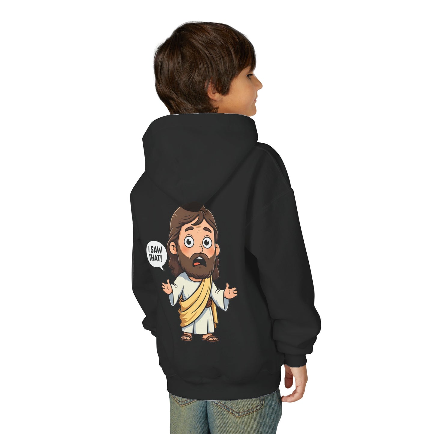 👕 Sweet Jesus Youth Hoodie – "I Saw That!" Edition 👕