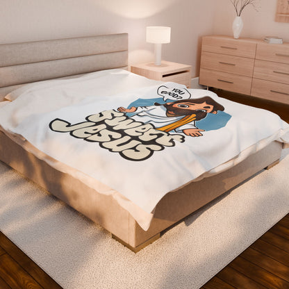 Blanket Velveteen Plush Sweet Jesus Warm Hug