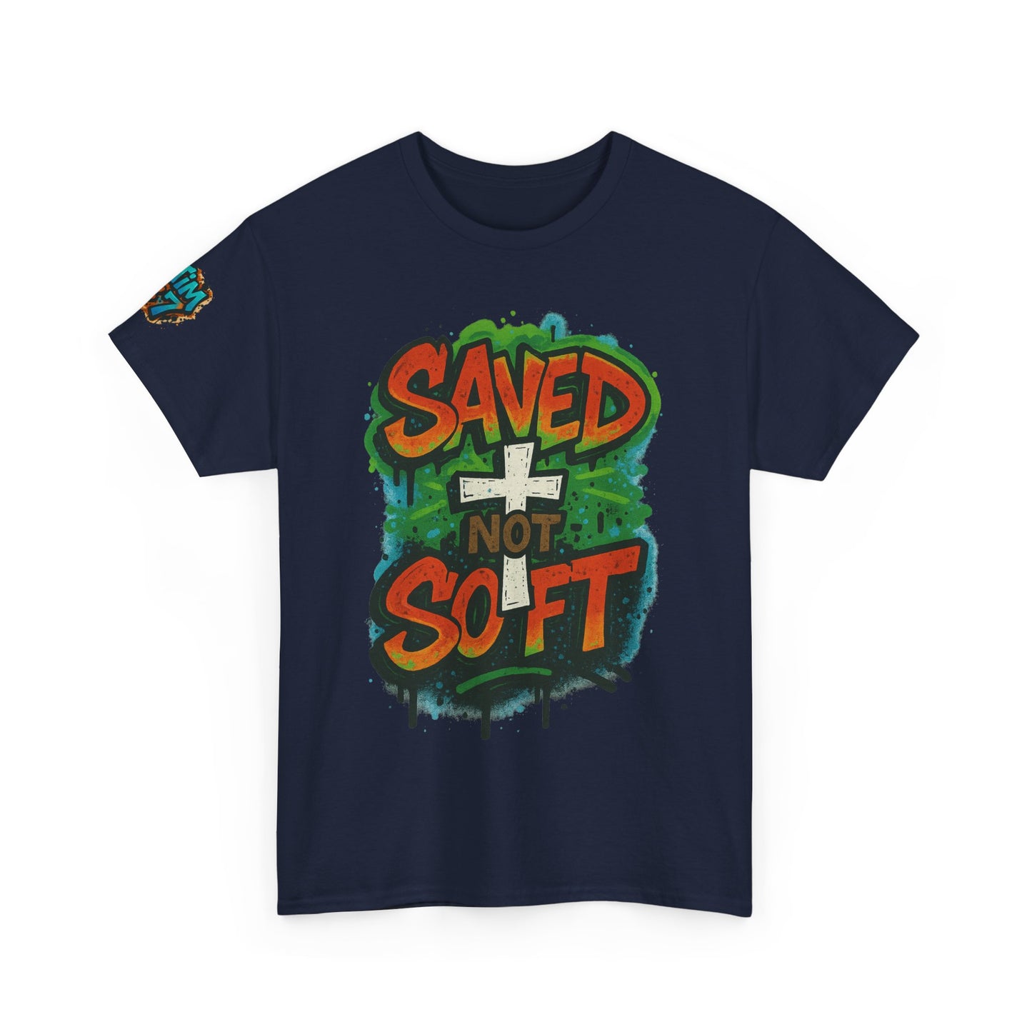 Christian Tee - Saved not Soft Unisex Heavy Cotton