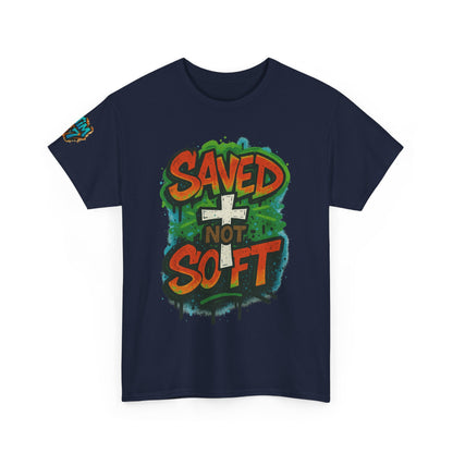 Christian Tee - Saved not Soft Unisex Heavy Cotton