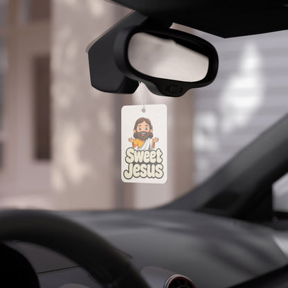 Sweet Jesus Air Freshener, Christian Car Decor, Religious Gift, Funny Scent Diffuser, Spiritual Home Accessory