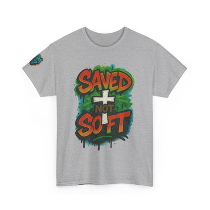 Christian Tee - Saved not Soft Unisex Heavy Cotton