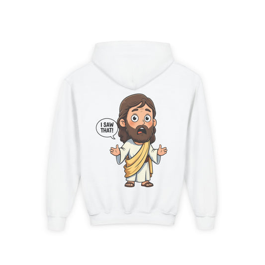 👕 Sweet Jesus Youth Hoodie – "I Saw That!" Edition 👕